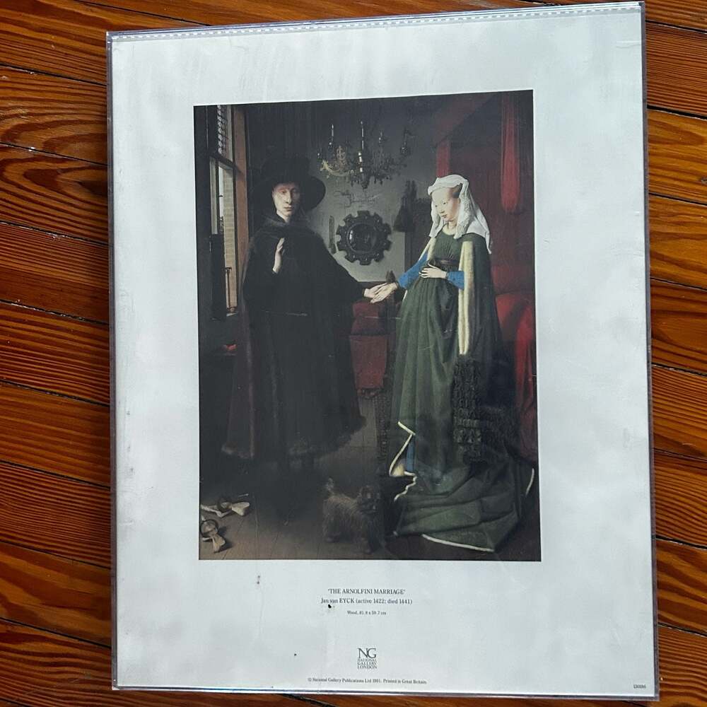 VTG 1991 National Gallery London The Arnolfini Marriage Jan van Eyck Art Print
